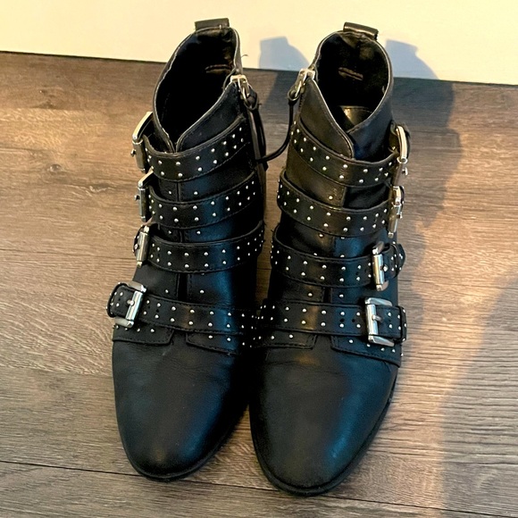 Rebecca Minkoff Buckled Ankle Boots - Picture 1 of 7
